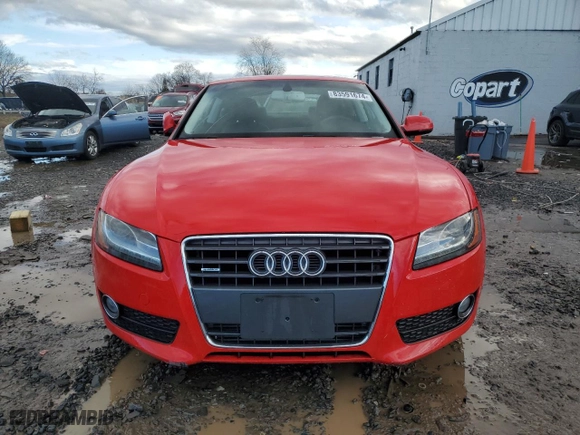 2012 Audi A5 2.0T Premium Plus with VIN WAULFAFR2CA001119, listed as a Copart auction lot 83591674 with 0 mi miles and Salvage Title. Bid and sale history available at carsss.com. Image 5.