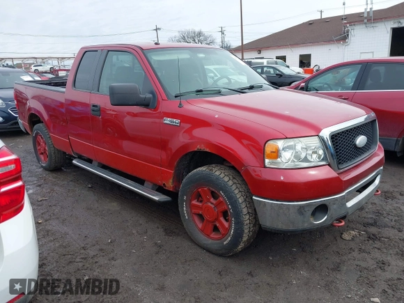 2008 Ford F-150 XLT with VIN 1FTPX14508FC15506, listed as a IAAI auction lot 41786844 with 165,988 mi miles. Bid and sale history available at carsss.com. Image 1.
