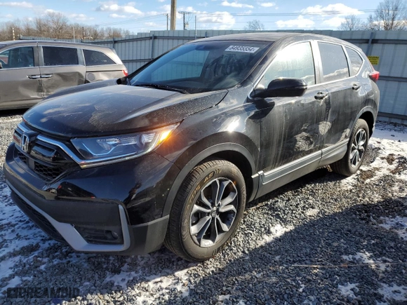 2020 Honda CR-V EX with VIN 2HKRW2H57LH625245, listed as a Copart auction lot 84935554 with 53,011 mi miles and Salvage Title. Bid and sale history available at carsss.com. Image 1.