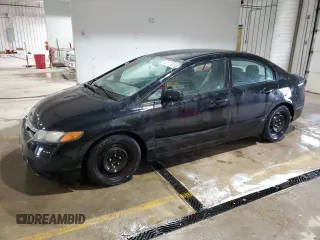 2008 Honda Civic LX with VIN 1HGFA16548L025026, listed as a Copart auction lot 53127385 with 178,182 mi miles and Salvage Title. Bid and sale history available at DreamBid. Image 1.
