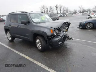 2022 Jeep Renegade Latitude with VIN ZACNJDB18NPN78989, listed as a IAAI auction lot 41636684 with 19,763 mi miles and . Bid and sale history available at DreamBid. Image 1.