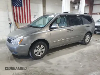 2012 Kia Sedona LX with VIN KNDMG4C79C6433461, listed as a Copart auction lot 71585454 with 164,994 mi miles and Salvage Title. Bid and sale history available at carsss.com. Image 1.