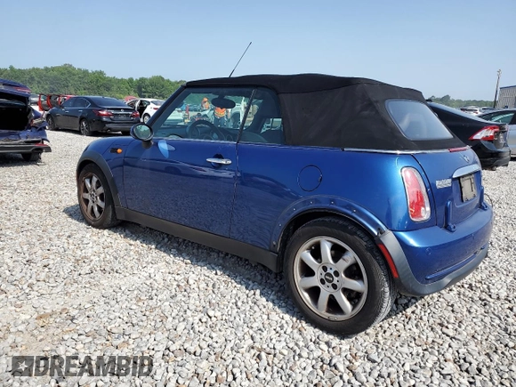 2008 MINI Convertible with VIN WMWRF33518TF68279, listed as a Copart auction lot 59547065 with 86,200 mi miles and Salvage title. Bid and sale history available at DreamBid. Image 2.