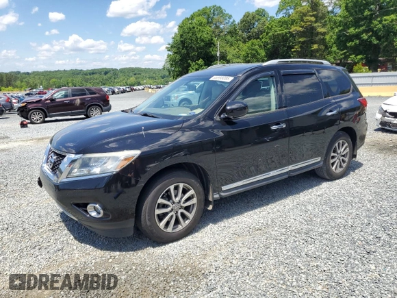 2013 Nissan Pathfinder SL with VIN 5N1AR2MM5DC684028, listed as a Copart auction lot 55998085 with 242,724 mi miles and Salvage title. Bid and sale history available at DreamBid. Image 1.