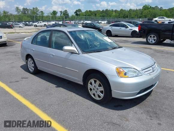 2003 Honda Civic EX with VIN 1HGES26753L007546, listed as a IAAI auction lot 42169138 with 151,688 mi miles. Bid and sale history available at carsss.com. Image 1.