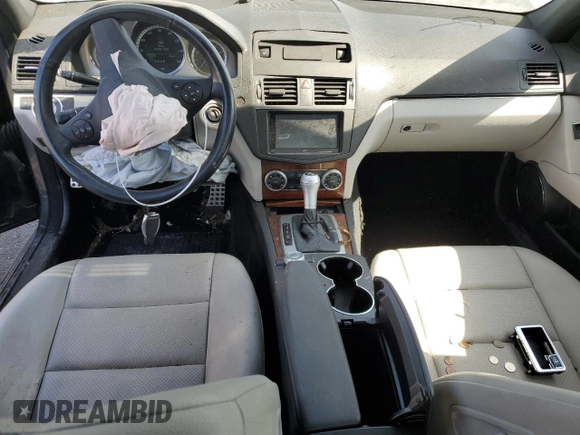 2011 Mercedes-Benz C 300 Sport with VIN WDDGF8BBXBR142614, listed as a Copart auction lot 42601125 with 112,480 mi miles and Salvage Title. Bid and sale history available at carsss.com. Image 8.