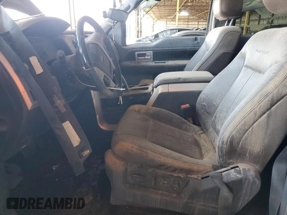 2012 Ford F-150 XL with VIN 1FTFW1ET3CFC55874, listed as a Copart auction lot 65755355 with 174,018 mi miles and Salvage title. Bid and sale history available at DreamBid. Image 7.