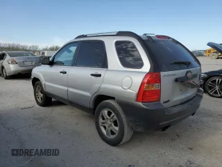 2005 Kia Sportage LX with VIN KNDJF723457132535, listed as a Copart auction lot 52460445 with 180,110 mi miles and Salvage Title. Bid and sale history available at carsss.com. Image 2.