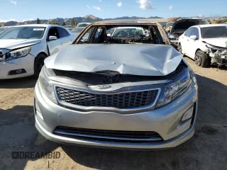 2014 Kia Optima Hybrid LX with VIN KNAGM4AD1E5066527, listed as a Copart auction lot 76499204 with Not Provided miles and Non Repairable. Bid and sale history available at carsss.com. Image 5.