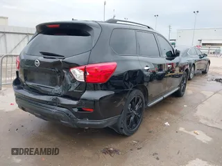 2018 Nissan Pathfinder SV with VIN 5N1DR2MN8JC649677, listed as a IAAI auction lot 41864365 with 104,475 mi miles. Bid and sale history available at carsss.com. Image 4.
