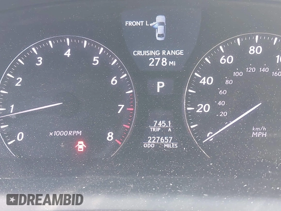 2009 Lexus LS 460 with VIN JTHCL46FX95002294, listed as a IAAI auction lot 40638639 with 227,657 mi miles and . Bid and sale history available at DreamBid. Image 15.