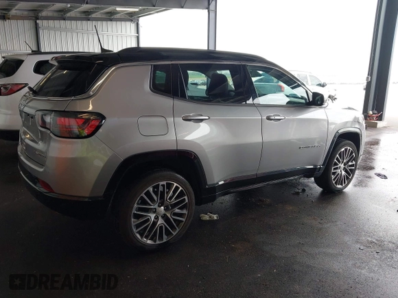 2022 Jeep Compass Limited with VIN 3C4NJDCB0NT168545, listed as a IAAI auction lot 42086423 with 21,647 mi miles and . Bid and sale history available at DreamBid. Image 4.