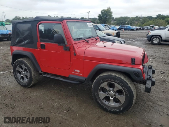 2006 Jeep Wrangler SE with VIN 1J4FA29S46P786905, listed as a Copart auction lot 73172234 with 172,418 mi miles and Salvage Title. Bid and sale history available at carsss.com. Image 4.