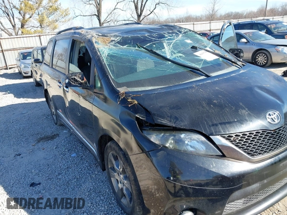 2014 Toyota Sienna SE with VIN 5TDXK3DC3ES521202, listed as a IAAI auction lot 41579320 with 182,982 mi miles and . Bid and sale history available at DreamBid. Image 6.