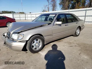 1999 Mercedes-Benz S-Class with VIN WDBGA43G0XA408836, listed as a Copart auction lot 83795814 with 145,278 mi miles and Salvage Title. Bid and sale history available at carsss.com. Image 1.