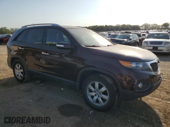 2012 Kia Sorento LX with VIN 5XYKT4A65CG275596, listed as a Copart auction lot 51350235 with 217,330 mi miles and Salvage Title. Bid and sale history available at carsss.com. Image 4.