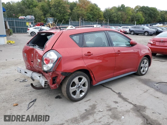 2009 Pontiac Vibe with VIN 5Y2SM67059Z458535, listed as a Copart auction lot 72076374 with 189,772 mi miles and Salvage Title. Bid and sale history available at carsss.com. Image 3.