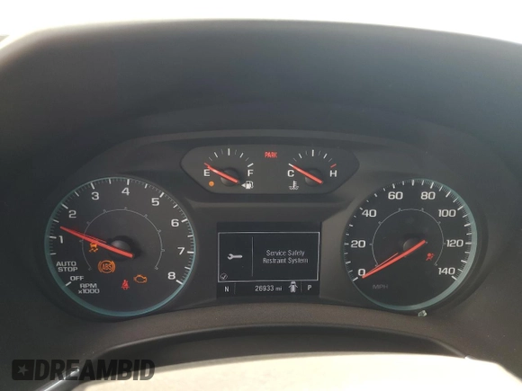2024 Chevrolet Equinox LS z VIN 3GNAXHEG8RL373976, wystawiony jako Copart lot #54195365 z przebiegiem 26 933 mil mil oraz Szkoda całkowita • Salvage title. Historia ofert i sprzedaży dostępna na DreamBid. Obrazek 9.