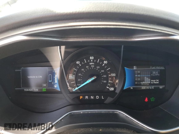 2016 Ford Fusion SE Hybrid with VIN 3FA6P0LU0GR406199, listed as a Copart auction lot 59146465 with 164,490 mi miles and Salvage title. Bid and sale history available at DreamBid. Image 9.