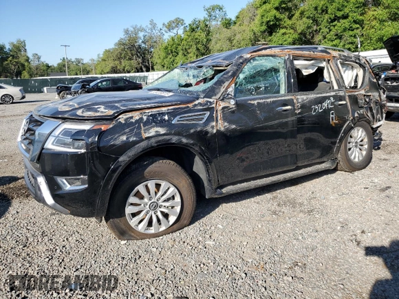 2024 Nissan Armada SV with VIN JN8AY2AC9R9197202, listed as a Copart auction lot 53439815 with 0 mi miles and Non Repairable. Bid and sale history available at carsss.com. Image 1.