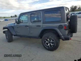 2020 Jeep Wrangler Unlimited Rubicon with VIN 1C4HJXFN9LW156972, listed as a Copart auction lot 50666195 with 13,834 mi miles and Salvage title. Bid and sale history available at DreamBid. Image 2.
