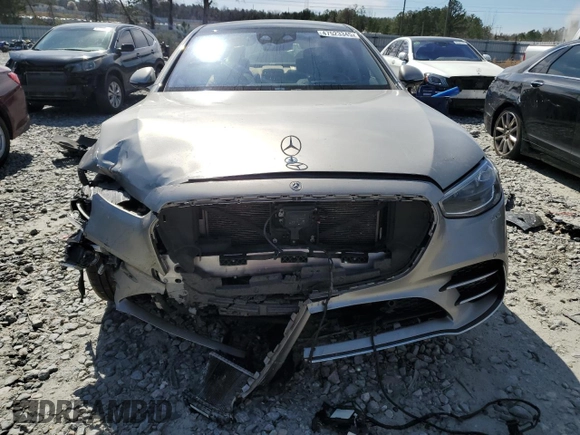 2021 Mercedes-Benz S 580 with VIN W1K6G7GB3MA056414, listed as a Copart auction lot 47523345 with Not Provided miles and Salvage Title. Bid and sale history available at DreamBid. Image 5.