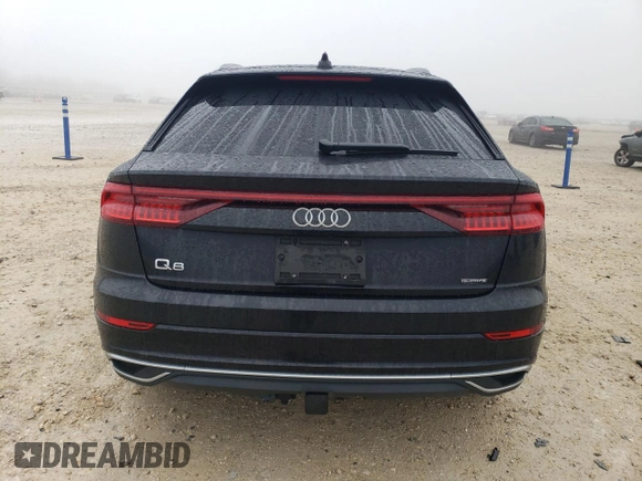 2020 Audi Q8 Premium Plus with VIN WA1BVAF10LD000667, listed as a Copart auction lot 43176355 with 71,253 mi miles and Salvage Title. Bid and sale history available at carsss.com. Image 6.