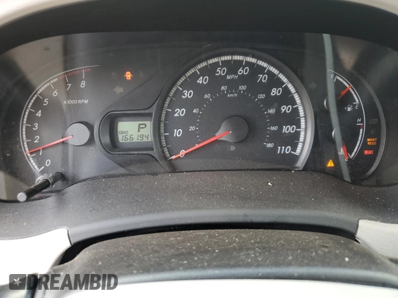 2012 Toyota Sienna LE with VIN 5TDJK3DC0CS043968, listed as a Copart auction lot 72185614 with 166,194 mi miles and Salvage Title. Bid and sale history available at carsss.com. Image 9.