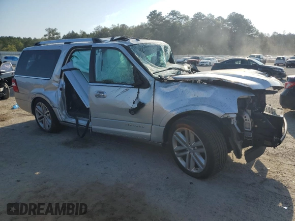 2015 Ford Expedition EL Platinum with VIN 1FMJK1LT8FEF49107, listed as a Copart auction lot 69219684 with 0 mi miles and Salvage Title. Bid and sale history available at carsss.com. Image 4.