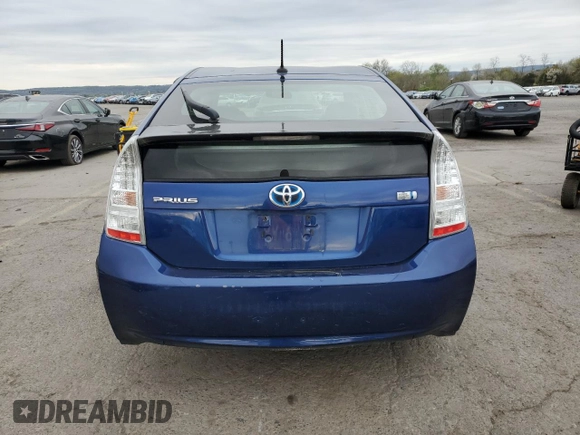 2011 Toyota Prius I with VIN JTDKN3DU2B1441652, listed as a Copart auction lot 53439055 with 179,522 mi miles and Salvage Title. Bid and sale history available at DreamBid. Image 6.