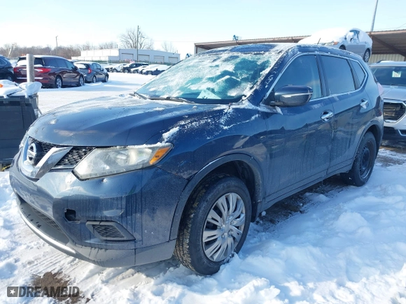 2015 Nissan Rogue S with VIN KNMAT2MV3FP570880, listed as a IAAI auction lot 41209854 with 153,236 mi miles. Bid and sale history available at carsss.com. Image 17.