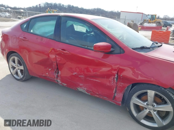 2014 Dodge Dart GT with VIN 1C3CDFEB1ED701407, listed as a IAAI auction lot 41705509 with 201,553 mi miles. Bid and sale history available at carsss.com. Image 6.