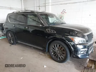 2015 Infiniti QX80 z VIN JN8AZ2NE4F9084973, wystawiony jako IAAI lot #42363647 z przebiegiem 111 483 mil mil oraz . Historia ofert i sprzedaży dostępna na DreamBid. Obrazek 1.