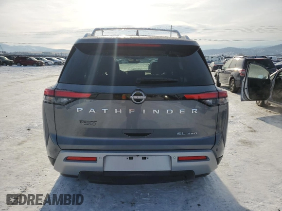 2024 Nissan Pathfinder SL z VIN 5N1DR3CC3RC290403, wystawiony jako Copart lot #88288775 z przebiegiem 5 092 mil mil oraz Szkoda całkowita • Salvage title. Historia ofert i sprzedaży dostępna na DreamBid. Obrazek 6.