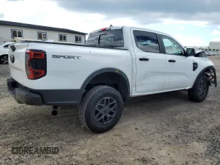 2024 Ford Ranger XLT with VIN 1FTER4GH7RLE28707, listed as a Copart auction lot 55295295 with 8,906 mi miles and Salvage title. Bid and sale history available at DreamBid. Image 3.