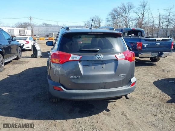 2013 Toyota RAV4 Limited with VIN 2T3DFREVXDW076447, listed as a IAAI auction lot 41834165 with 124,644 mi miles. Bid and sale history available at carsss.com. Image 16.