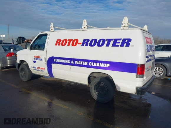 2014 Ford Econoline Cargo Commercial with VIN 1FTNE1EW0EDA07816, listed as a IAAI auction lot 41648077 with 183,501 mi miles and . Bid and sale history available at DreamBid. Image 3.