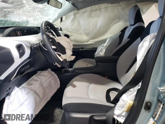 2017 Toyota Prius Two with VIN JTDKBRFU5H3577666, listed as a Copart auction lot 53668975 with 60,752 mi miles and Salvage Title. Bid and sale history available at DreamBid. Image 7.