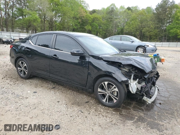 2021 Nissan Sentra SV with VIN 3N1AB8CV1MY321192, listed as a Copart auction lot 51963895 with 64,134 mi miles and Salvage Title. Bid and sale history available at DreamBid. Image 4.