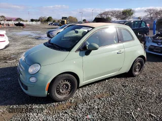 2015 FIAT 500 Pop with VIN 3C3CFFDR1FT638801, listed as a Copart auction lot 48328685 with 86,563 mi miles and Salvage title. Bid and sale history available at DreamBid. Image 1.