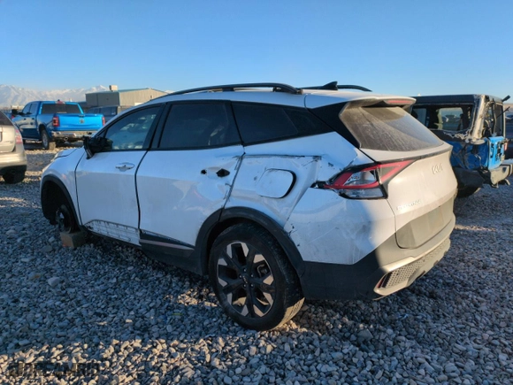 2023 Kia Sportage X-Line with VIN 5XYK6CAF3PG046812, listed as a Copart auction lot 88804785 with 38,293 mi miles and Non Repairable. Bid and sale history available at carsss.com. Image 2.