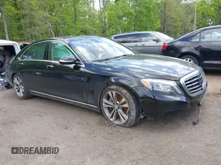 2015 Mercedes-Benz S 550 with VIN WDDUG8FB8FA087742, listed as a IAAI auction lot 42163538 with Not Provided miles and . Bid and sale history available at carsss.com. Image 1.