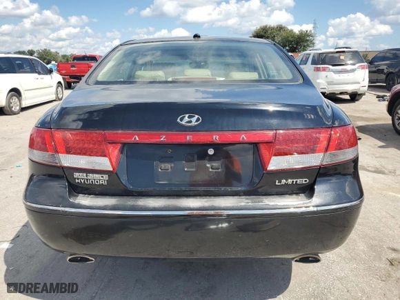 2007 Hyundai Azera SE with VIN KMHFC46F77A230168, listed as a Copart auction lot 72891584 with 119,853 mi miles and Salvage Title. Bid and sale history available at carsss.com. Image 6.