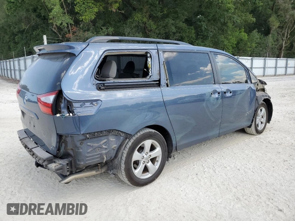 2015 Toyota Sienna LE AAS with VIN 5TDKK3DC2FS651385, listed as a Copart auction lot 62451275 with 166,610 mi miles and Salvage title. Bid and sale history available at DreamBid. Image 3.