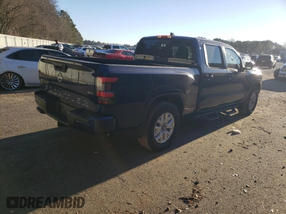 2022 Nissan Frontier SV с VIN 1N6ED1FJXNN637453, выставлен на аукционе Copart как лот 42048305 с пробегом 23 662 миль миль и Списание • Salvage title. История ставок и продаж доступна на DreamBid. Изображение 3.