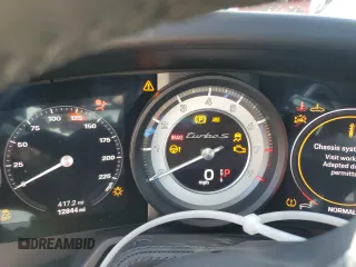 2024 Porsche 911 Turbo with VIN WP0AD2A91RS253671, listed as a Copart auction lot 43981045 with 12,844 mi miles and Salvage Title. Bid and sale history available at carsss.com. Image 9.