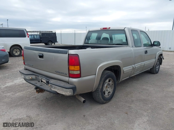 1999 Chevrolet Silverado 1500 LS with VIN 2GCEC19W4X1257221, listed as a IAAI auction lot 41250363 with 1 mi miles. Bid and sale history available at carsss.com. Image 4.