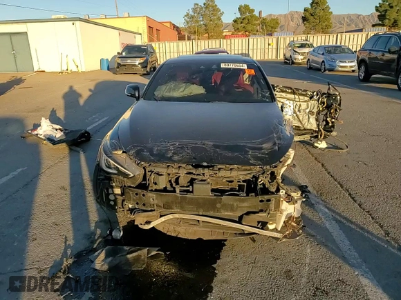 2017 Infiniti Q60 Red Sport 400 with VIN JN1FV7EL4HM701896, listed as a Copart auction lot 80770654 with 96,708 mi miles and Salvage Title. Bid and sale history available at carsss.com. Image 10.