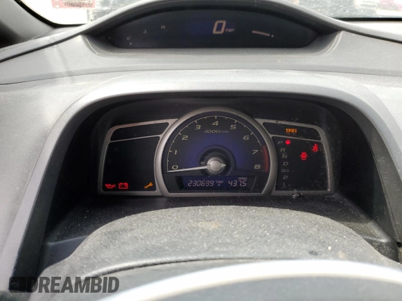 2008 Honda Civic LX with VIN 1HGFA16558L018716, listed as a Copart auction lot 50074955 with 230,699 mi miles and Clean Title. Bid and sale history available at DreamBid. Image 9.