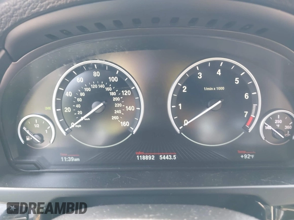 2014 BMW X5 xDrive50i with VIN 5UXKR6C55E0C03743, listed as a IAAI auction lot 42268302 with 118,892 mi miles and . Bid and sale history available at DreamBid. Image 7.